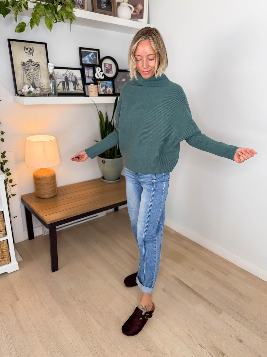 Wild Pines Dolman Sweater- ASH JADE