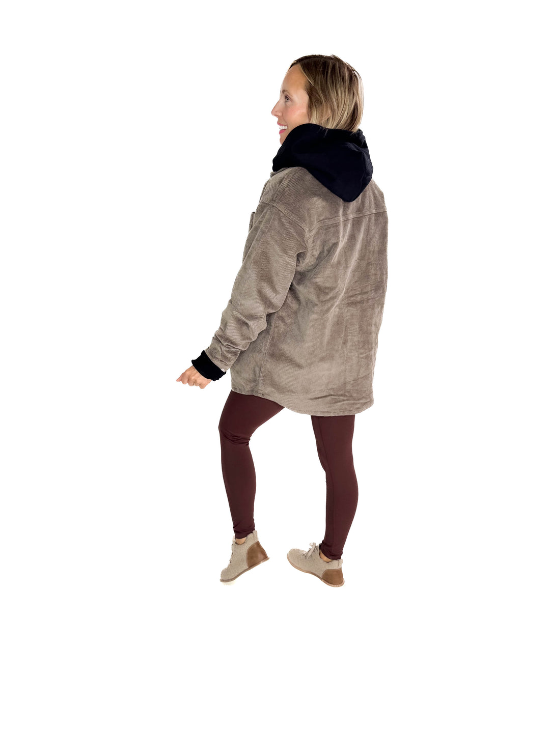 Noisy May Alva Corduroy Shacket- MOREL
