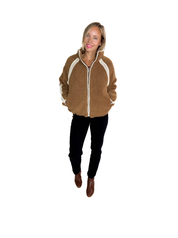 RD STYLE Nikita Sherpa Front Zip