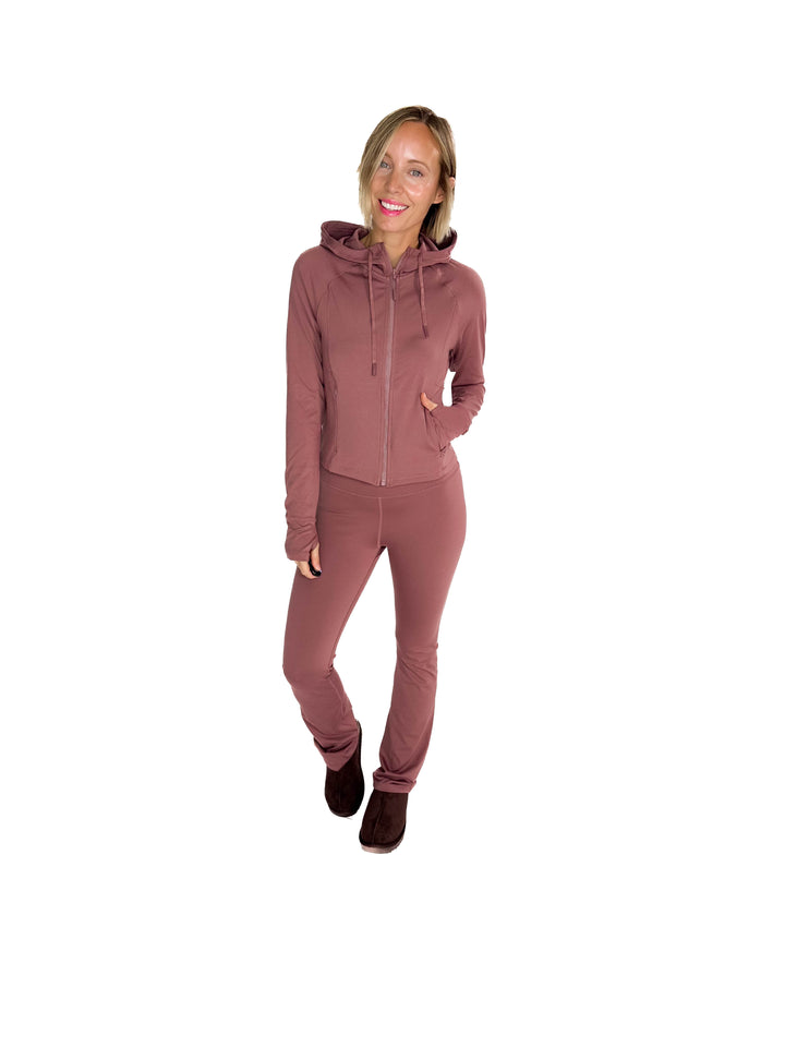 MONO B Velocity Active Jacket- ROSE TAUPE