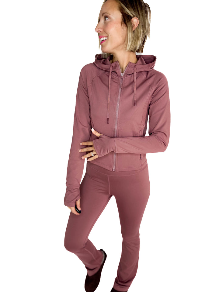 MONO B Velocity Active Jacket- ROSE TAUPE
