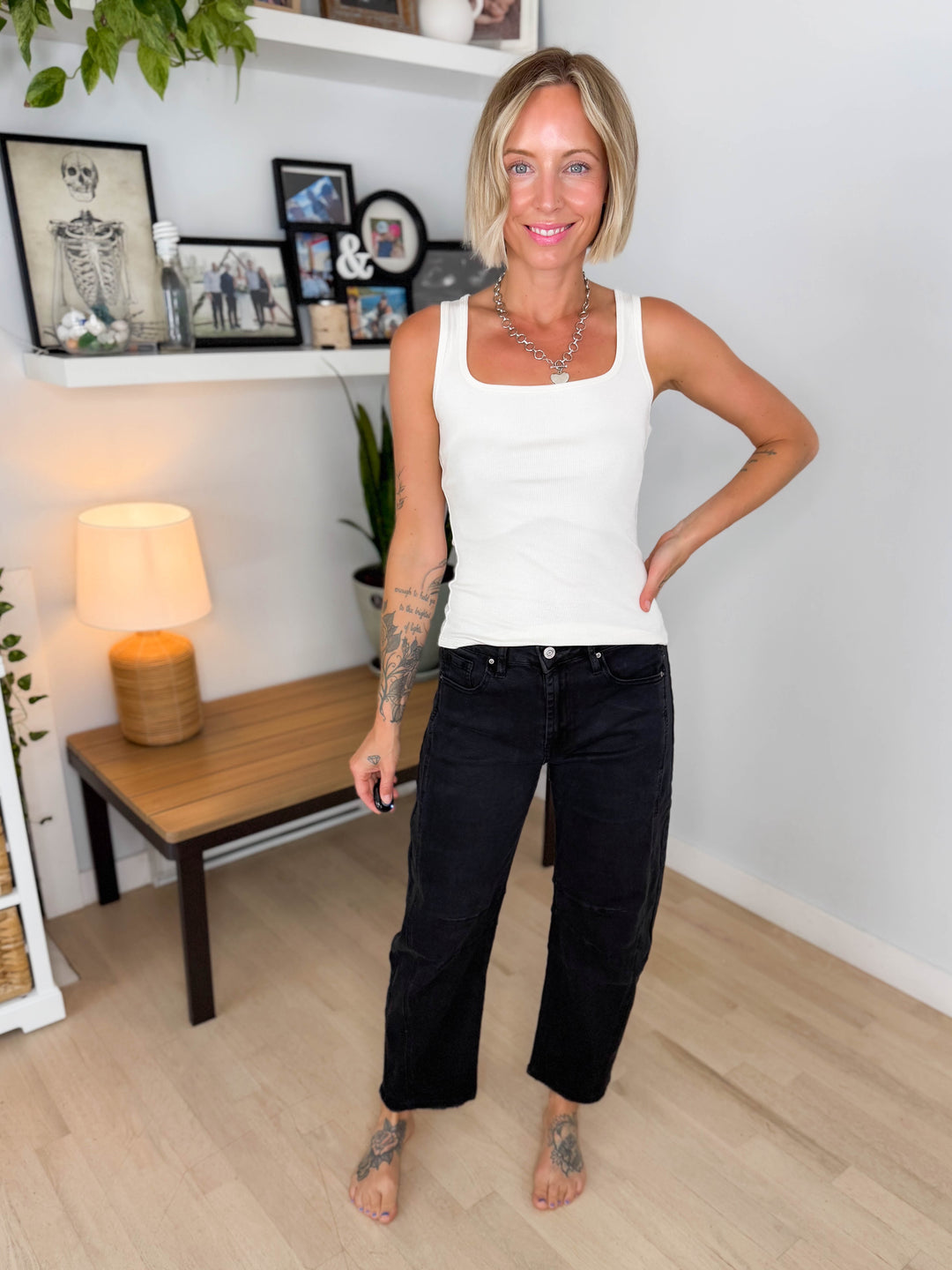 Koltyn Stretch Barrel Pant- WASHED BLACK