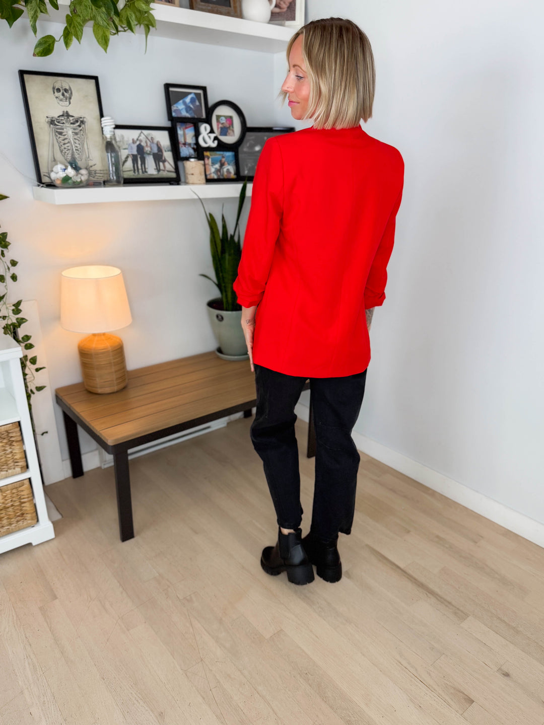 Only Bosella 3/4 Blazer- RED
