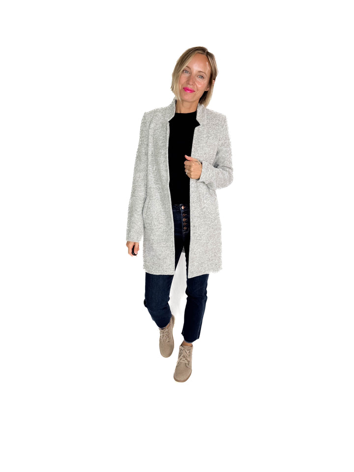 VERO MODA Katherine Jacket- LT GREY MELANGE-FINAL SALE
