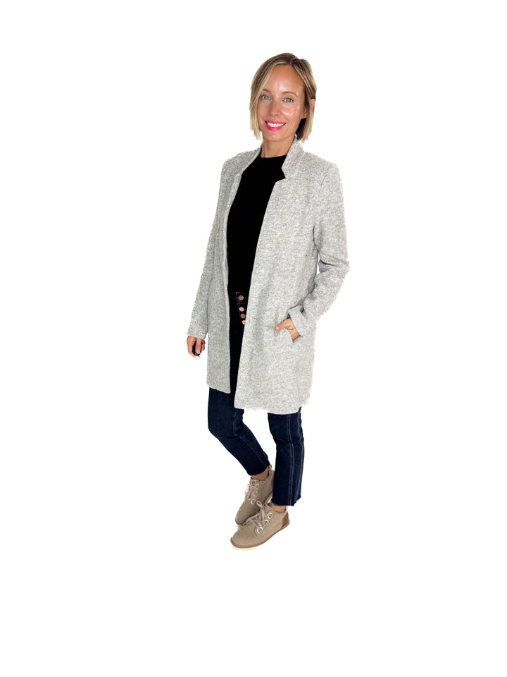 VERO MODA Katherine Jacket- LT GREY MELANGE-FINAL SALE