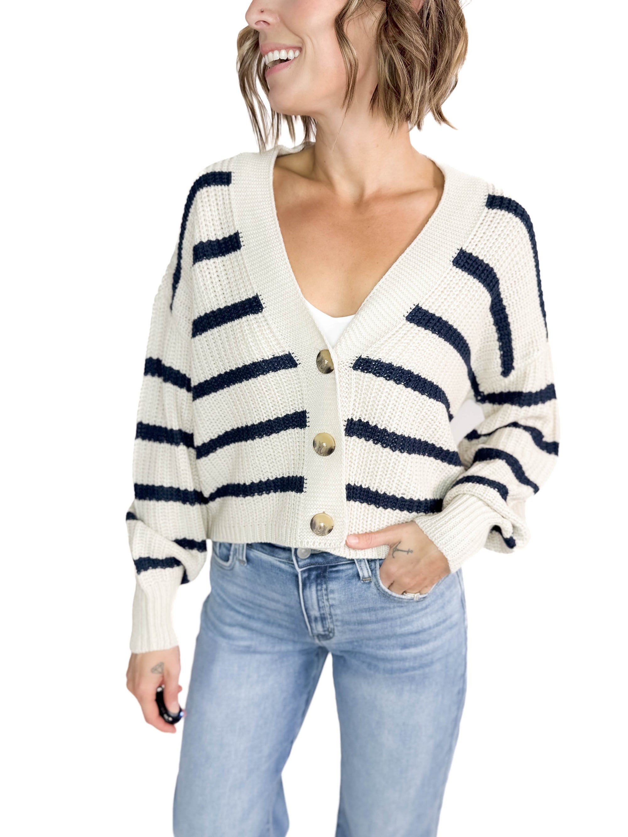 ONLY Caroline Button Cardigan