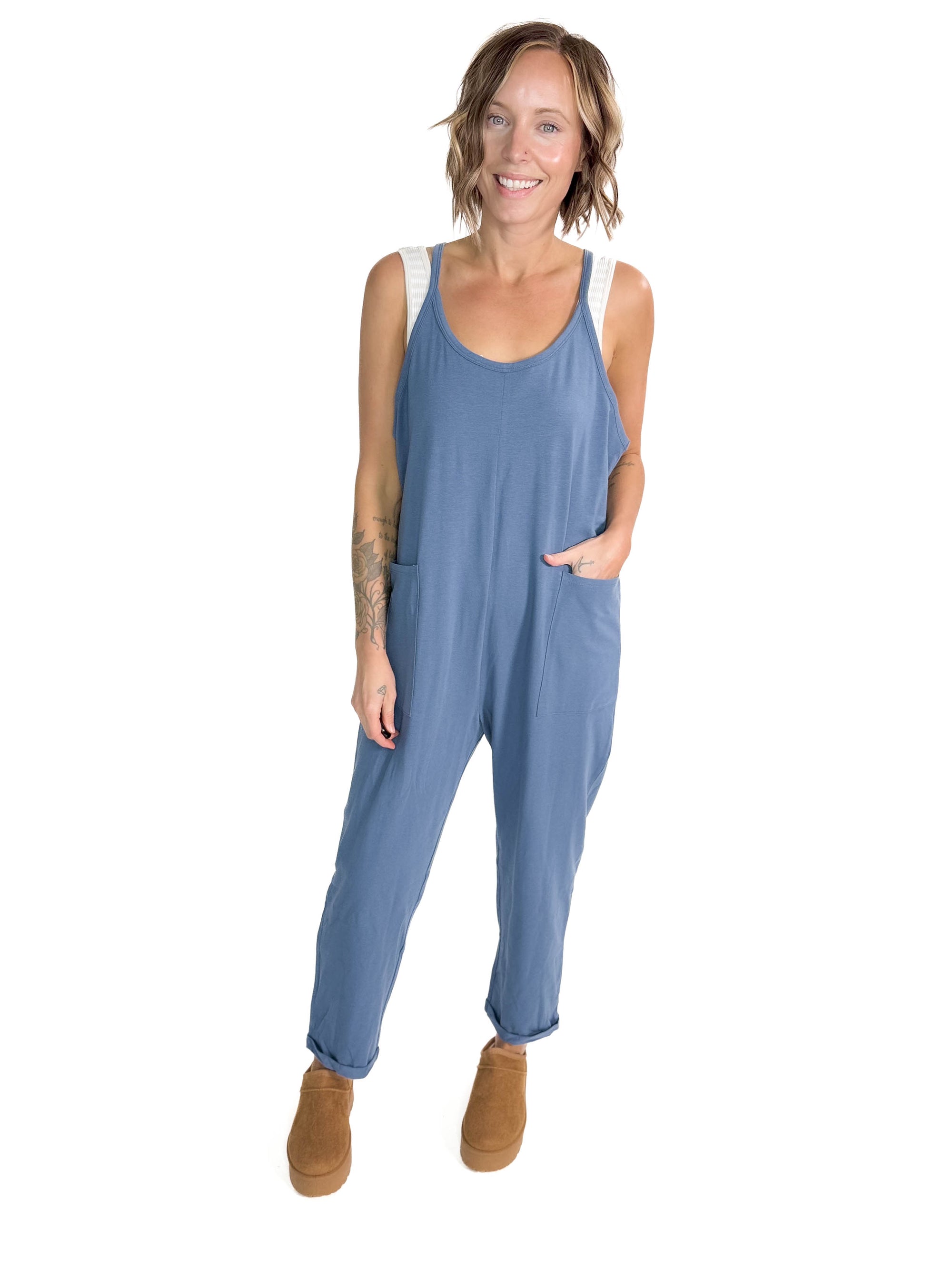 Jenn Jumpsuit- DUSTY BLUE