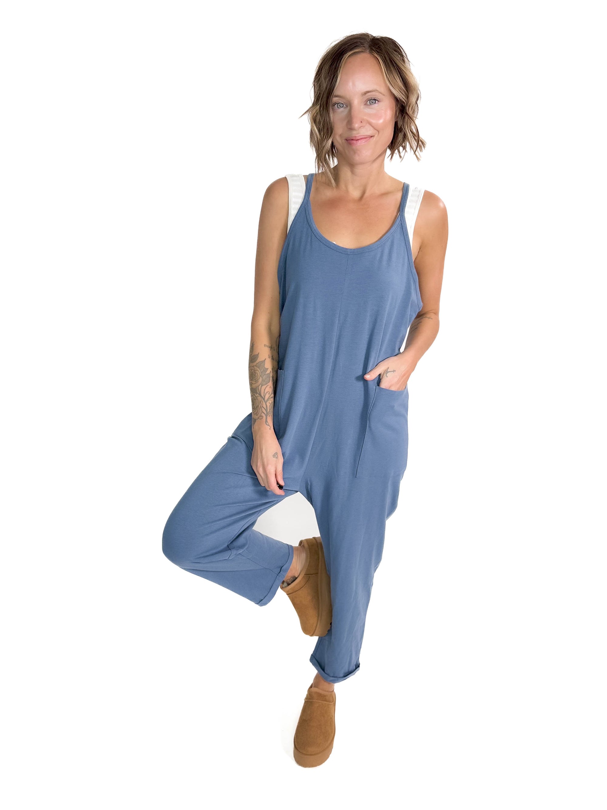 Jenn Jumpsuit- DUSTY BLUE