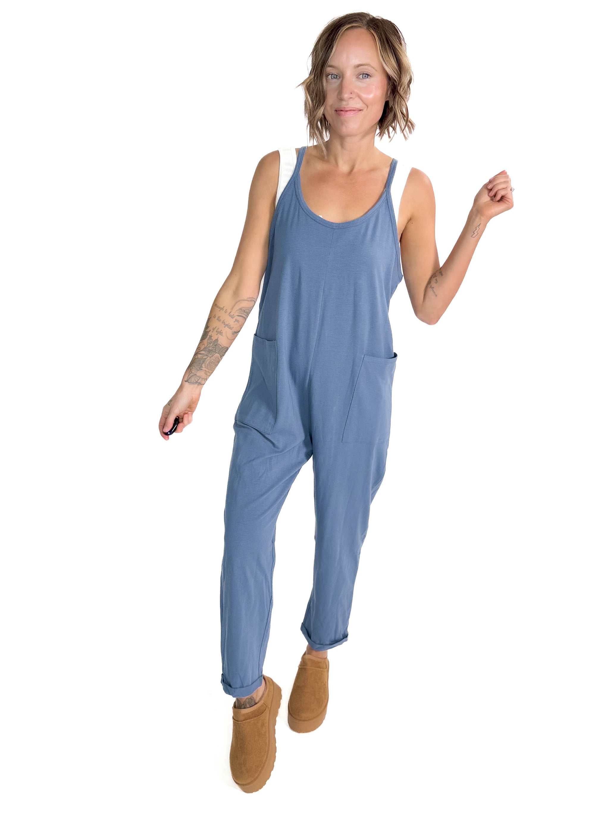 Jenn Jumpsuit- DUSTY BLUE