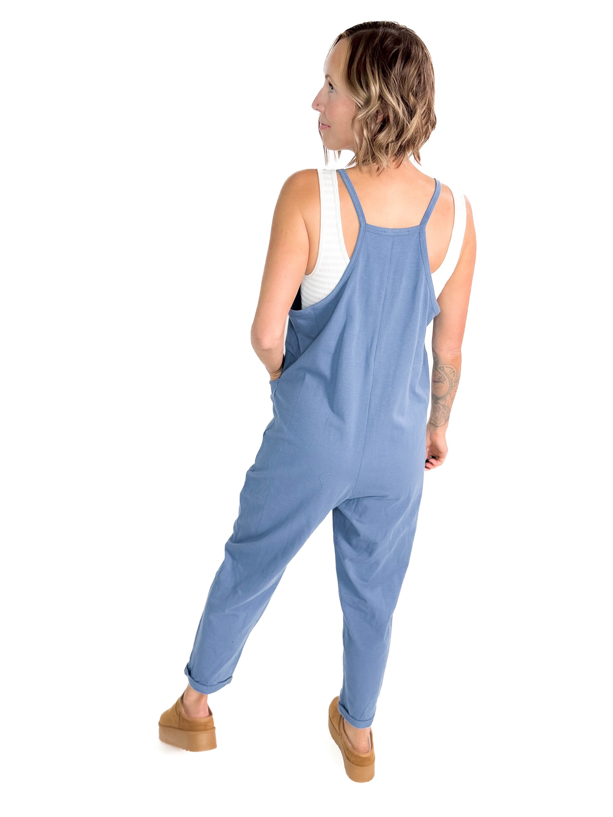 Jenn Jumpsuit- DUSTY BLUE