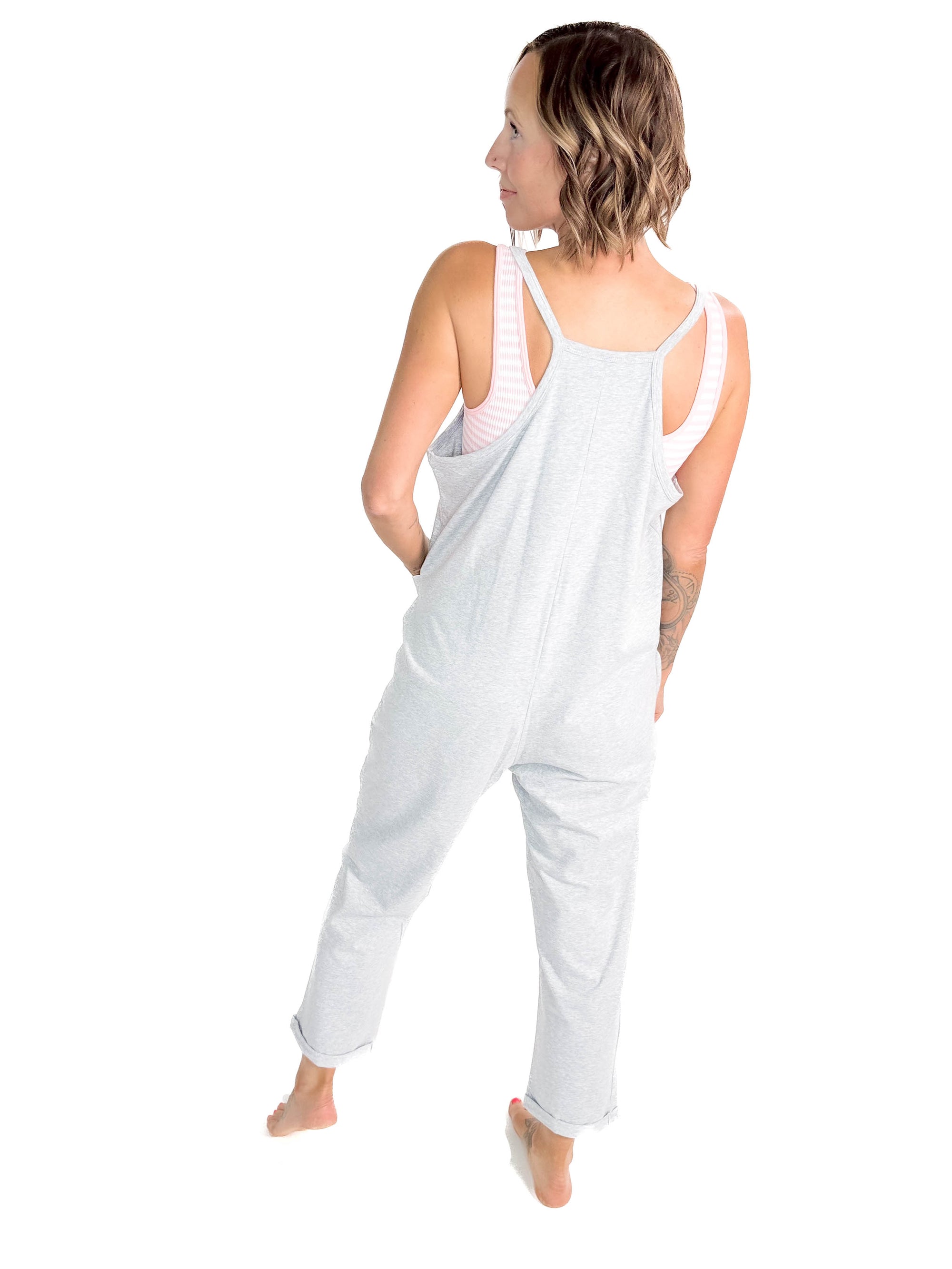 Jenn Jumpsuit- HEATHER GREY