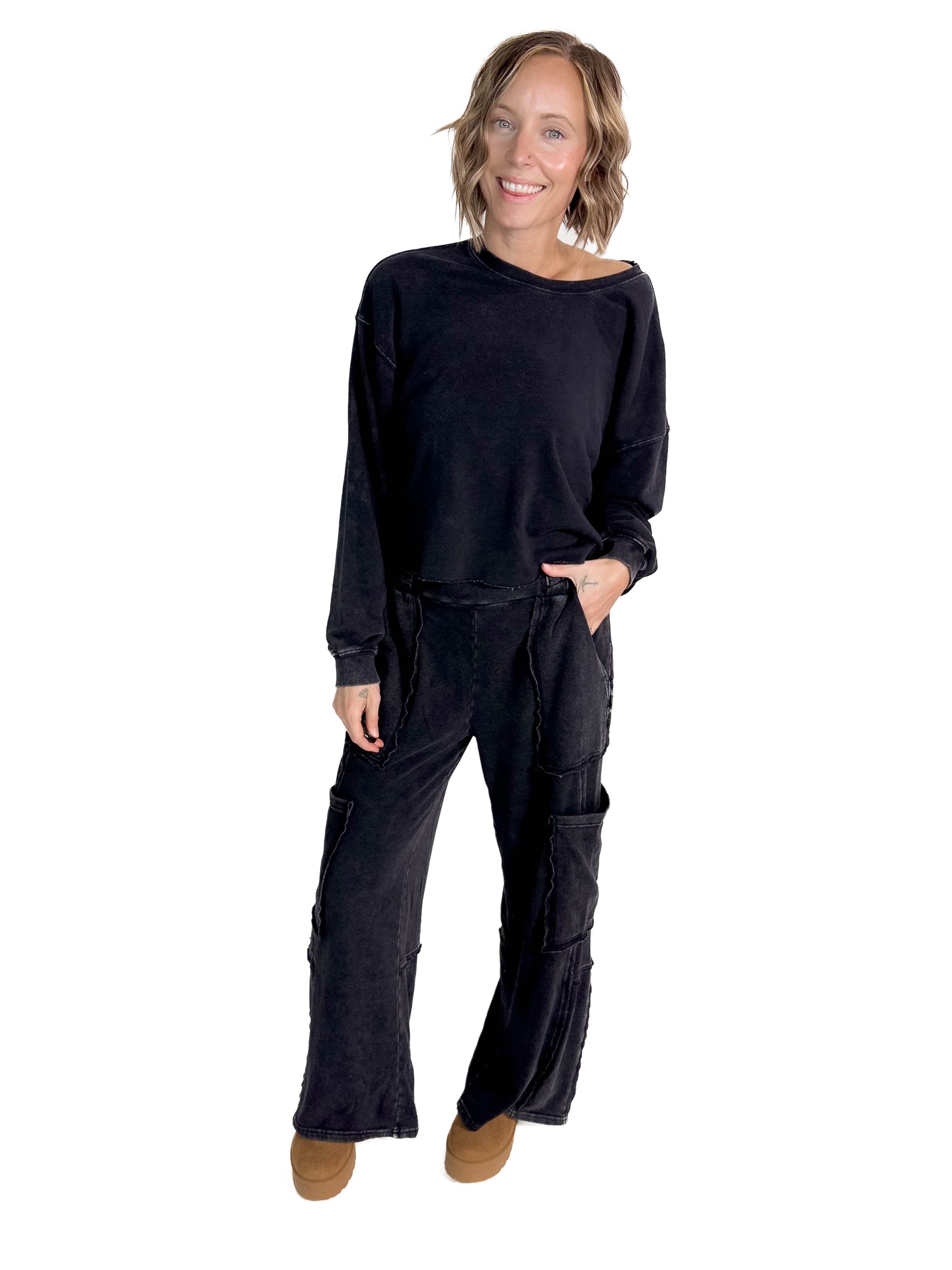 Malani Cargo Pant- BLACK