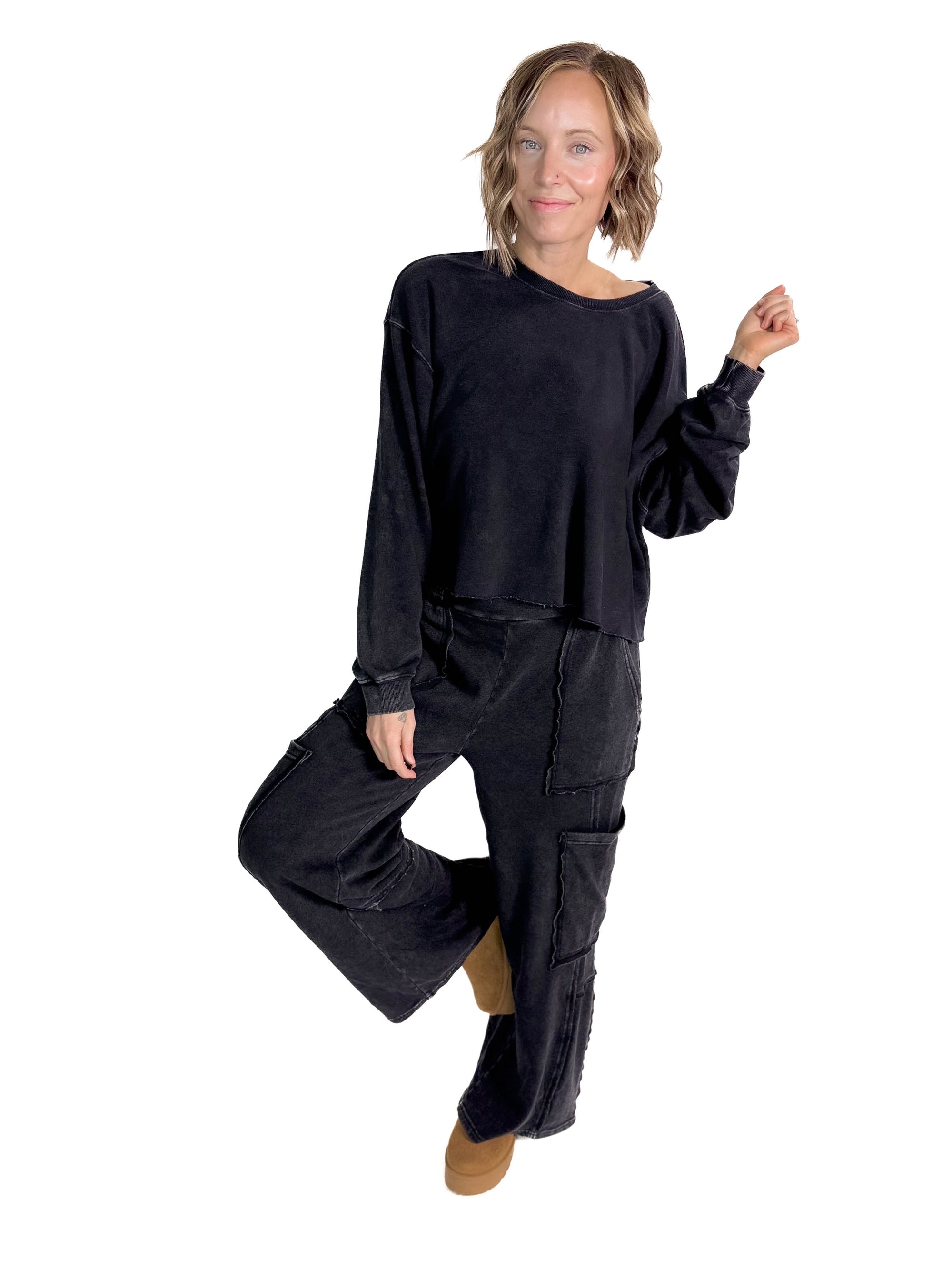 Malani Cargo Pant- BLACK