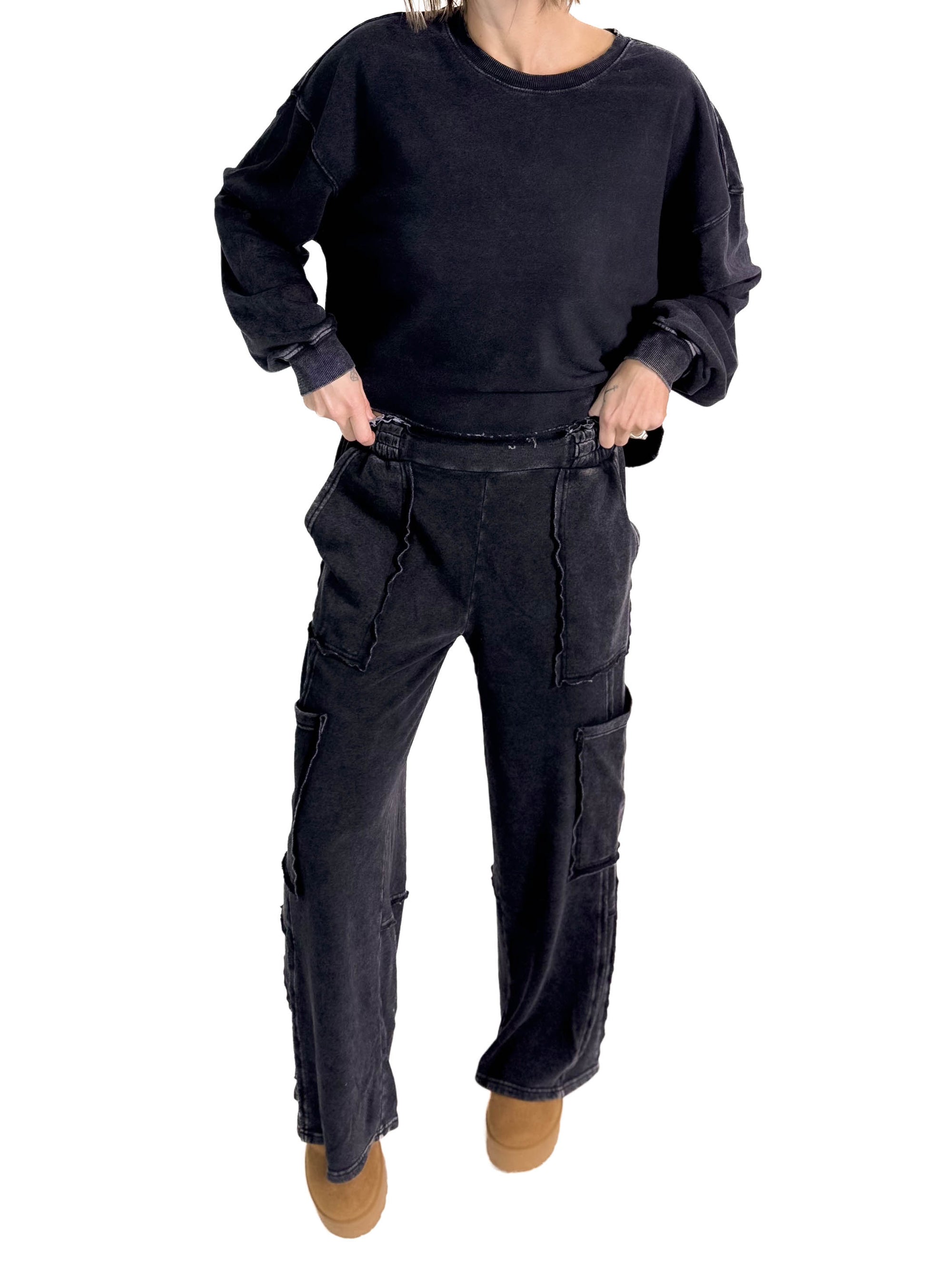 Malani Cargo Pant- BLACK