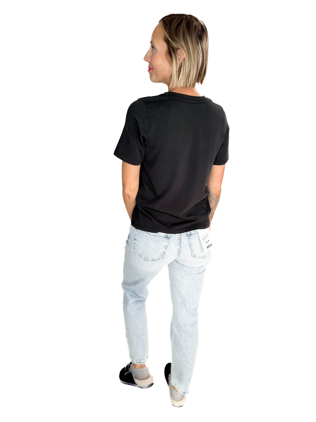 MONO B Scottie Pima Cotton Tee- BLACK