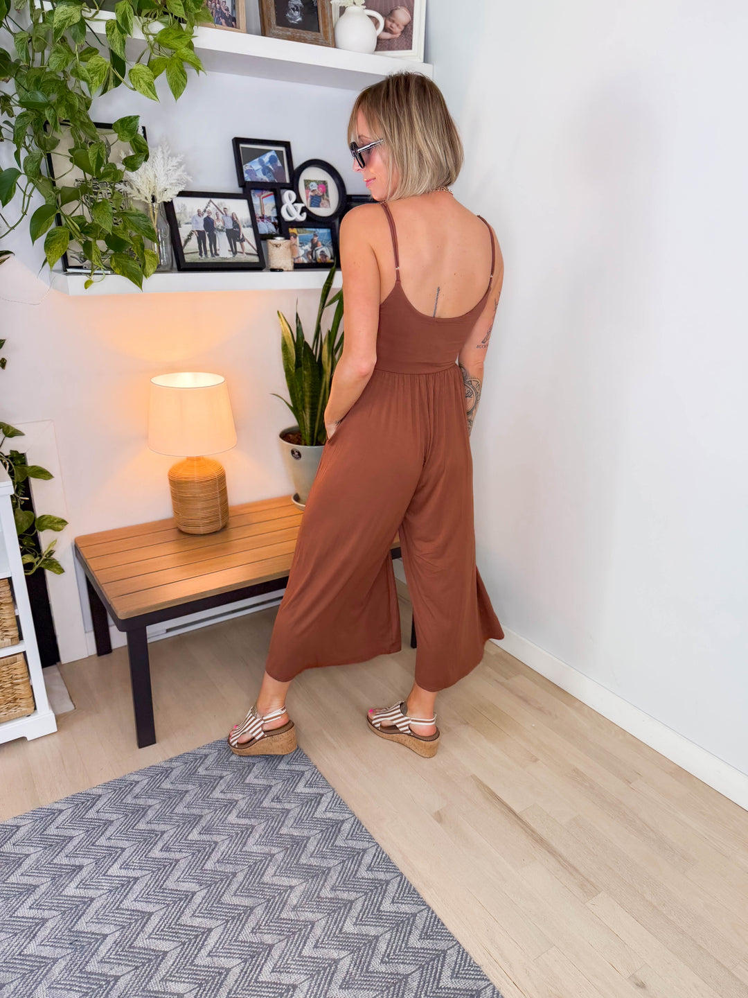 Koko Wide Leg Jumpsuit- NUTSHELL