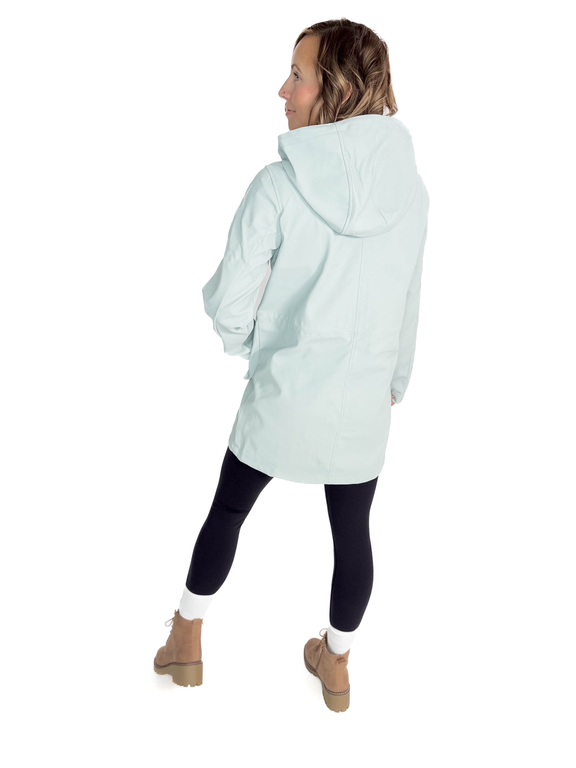 VERO MODA Sitka Rain Jacket- GRAY MIST