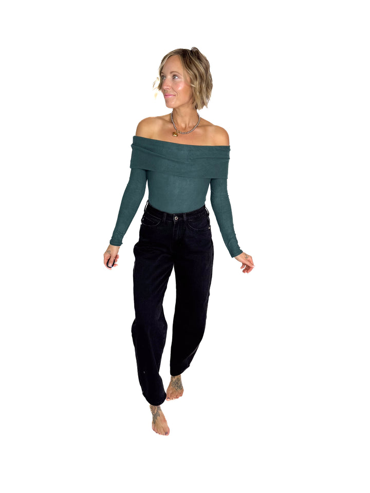Marlow Rigid Magic High Waisted Trouser Jeans- BLACK