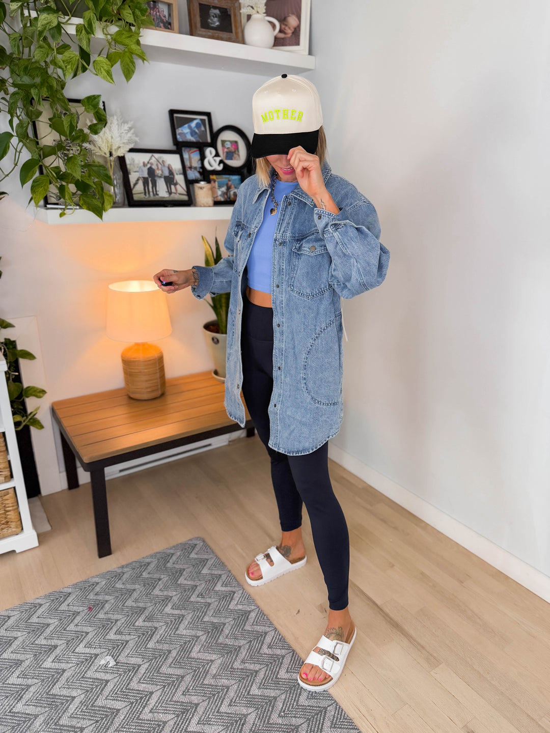 Bentsyn Oversized Denim Jacket- LIGHT