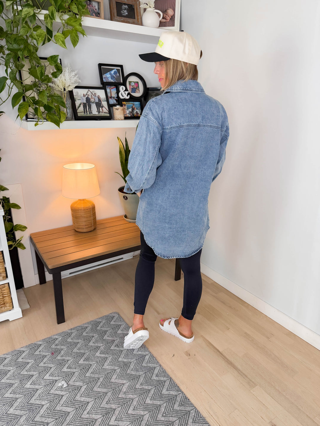 Bentsyn Oversized Denim Jacket- LIGHT