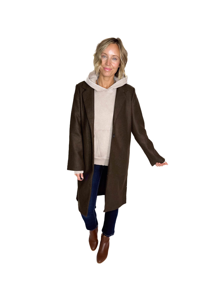 Jordan Longline Jacket- ESPRESSO