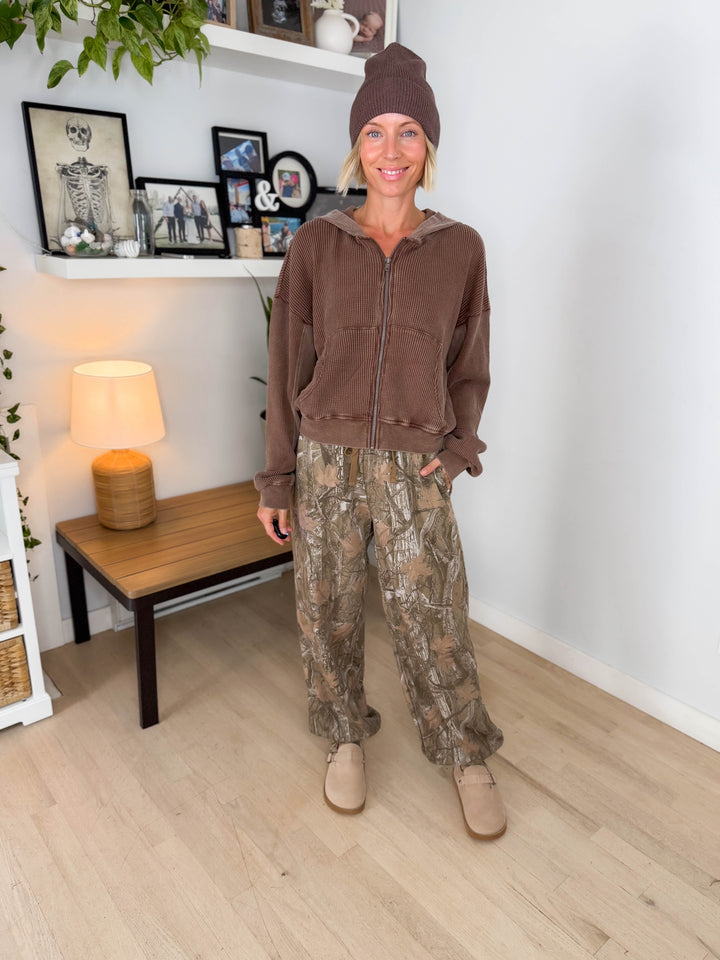 Ellison Camo Jogger- BROWN