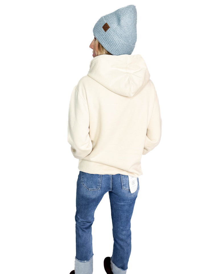 The Hockey Mom Tarot Card Hoodie- SAND
