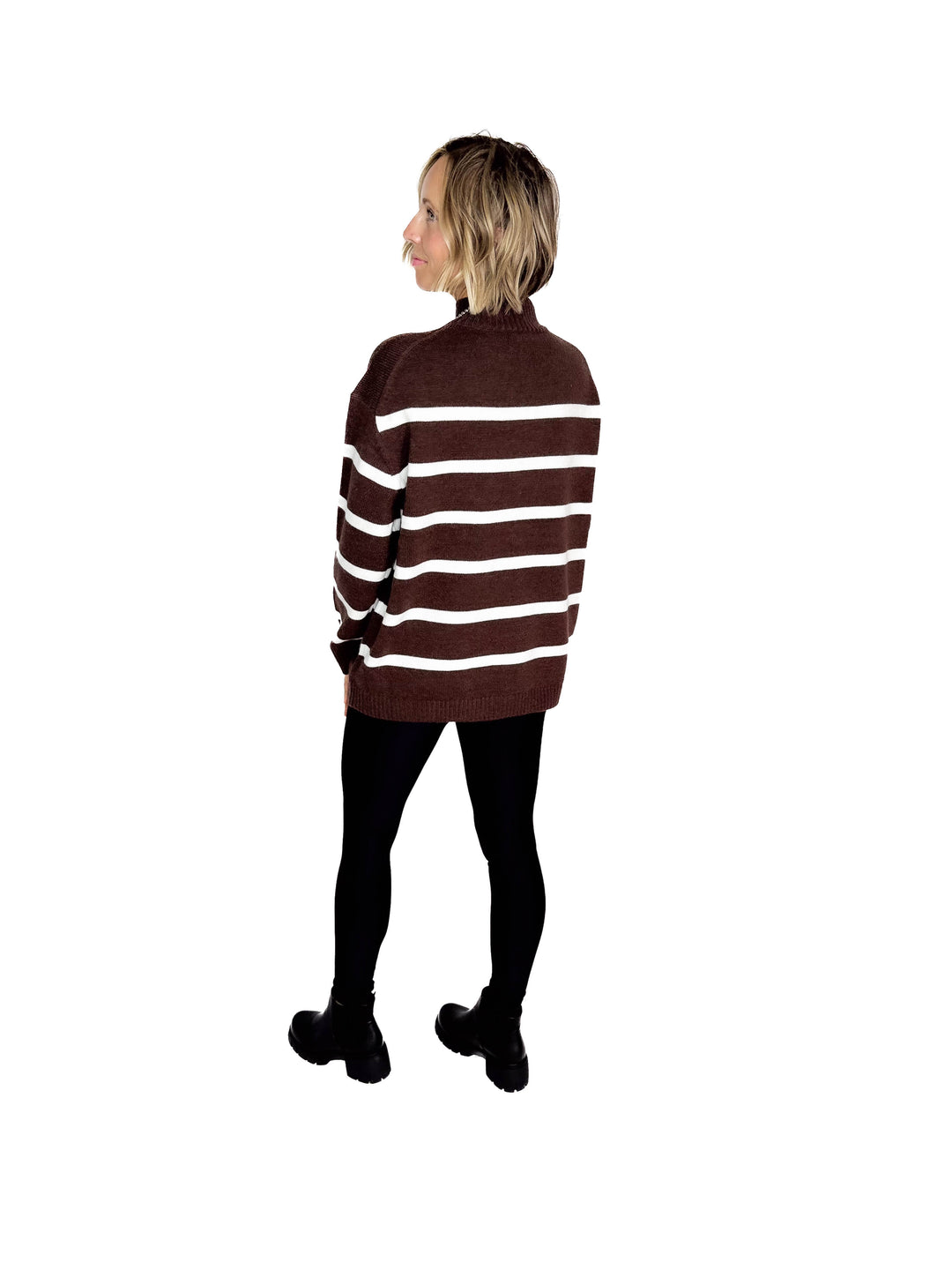 Selene Knit Sweater- CHESTNUT