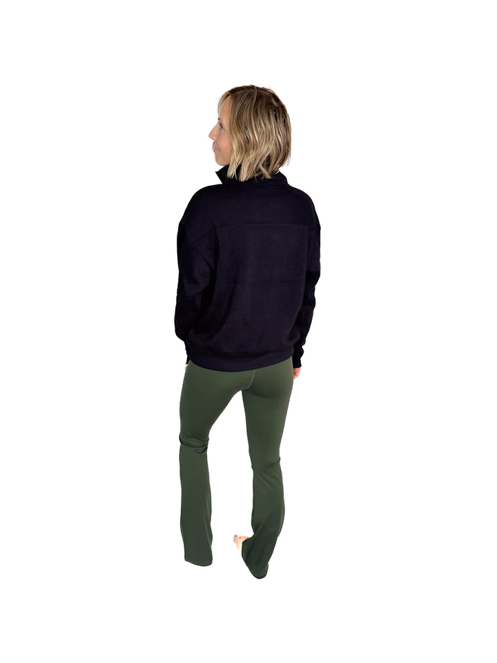 Dawson Classic 1/4 Zip Pullover- BLACK