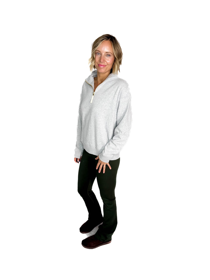 Dawson Classic 1/4 Zip Pullover- HTHR GREY