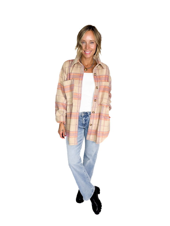 Lavara Shacket- SAND LAVENDER