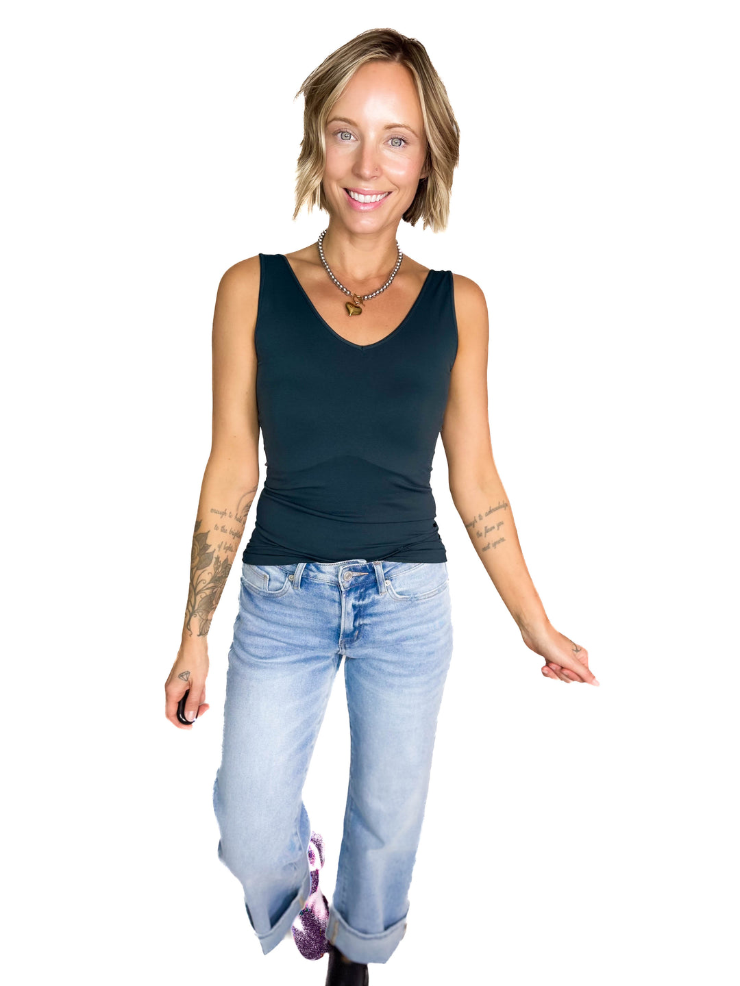 NIKIBIKI Reversible Tank Top- FOREST