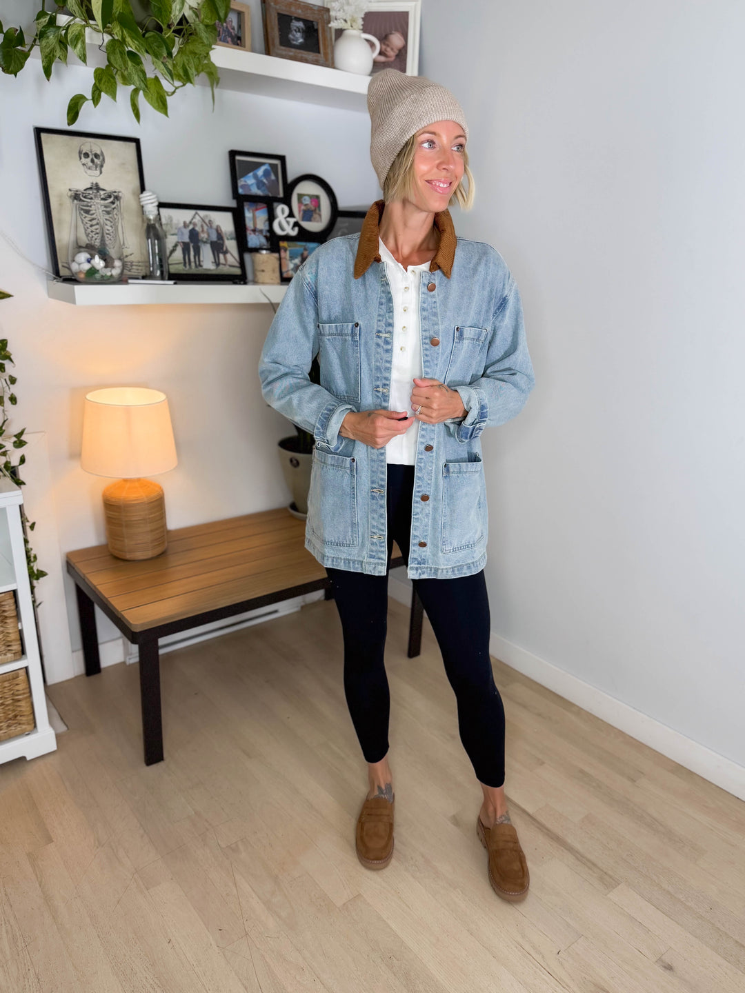 Butterscotch Denim Barn Jacket- LIGHT WASH
