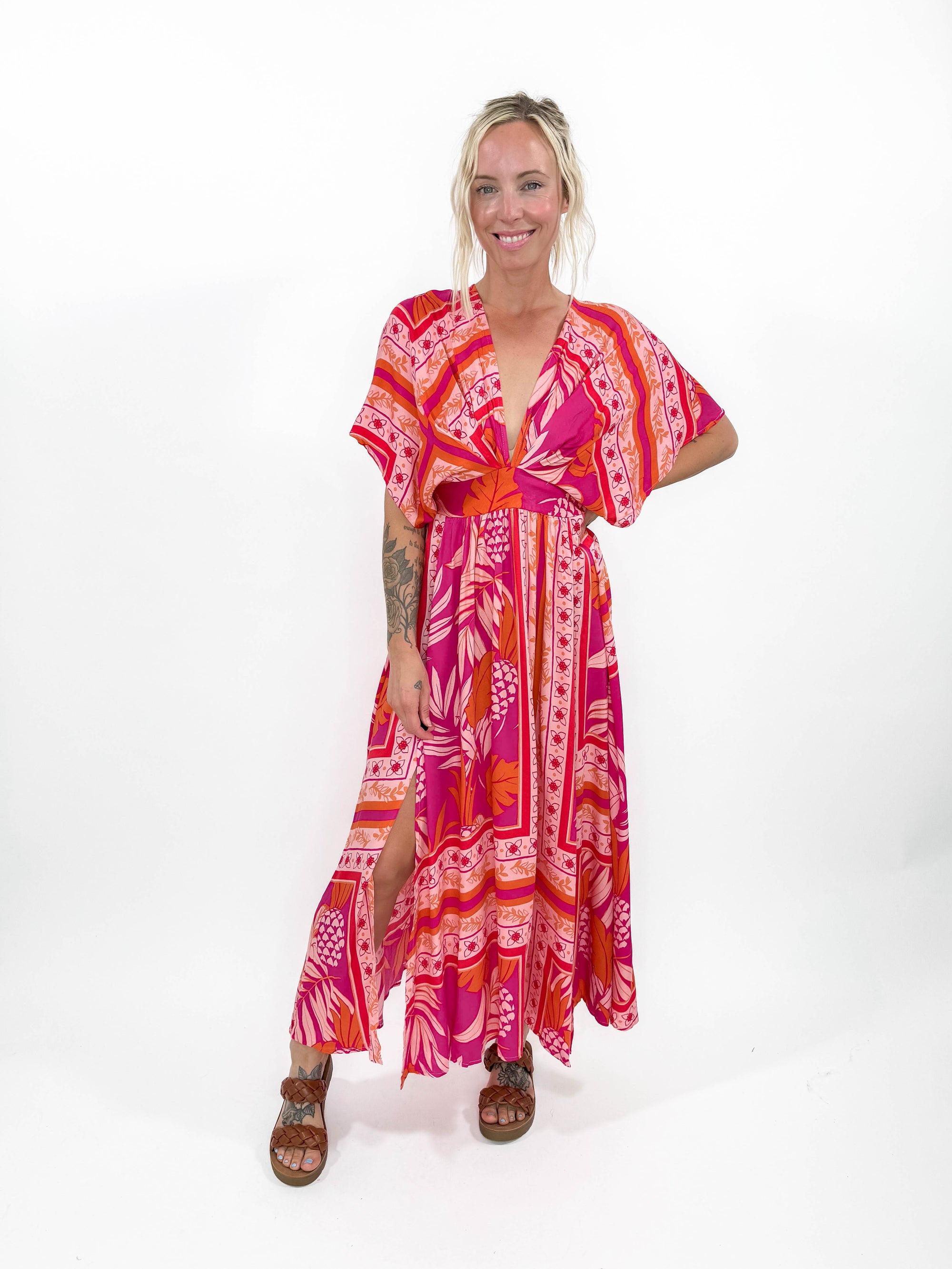 Tidley Kimono Midi Dress