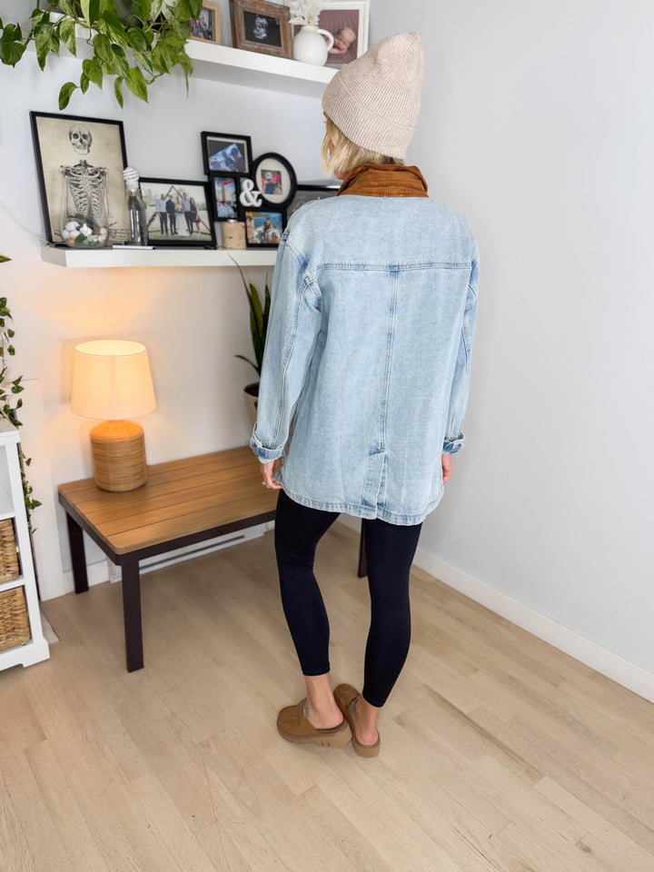 Butterscotch Denim Barn Jacket- LIGHT WASH