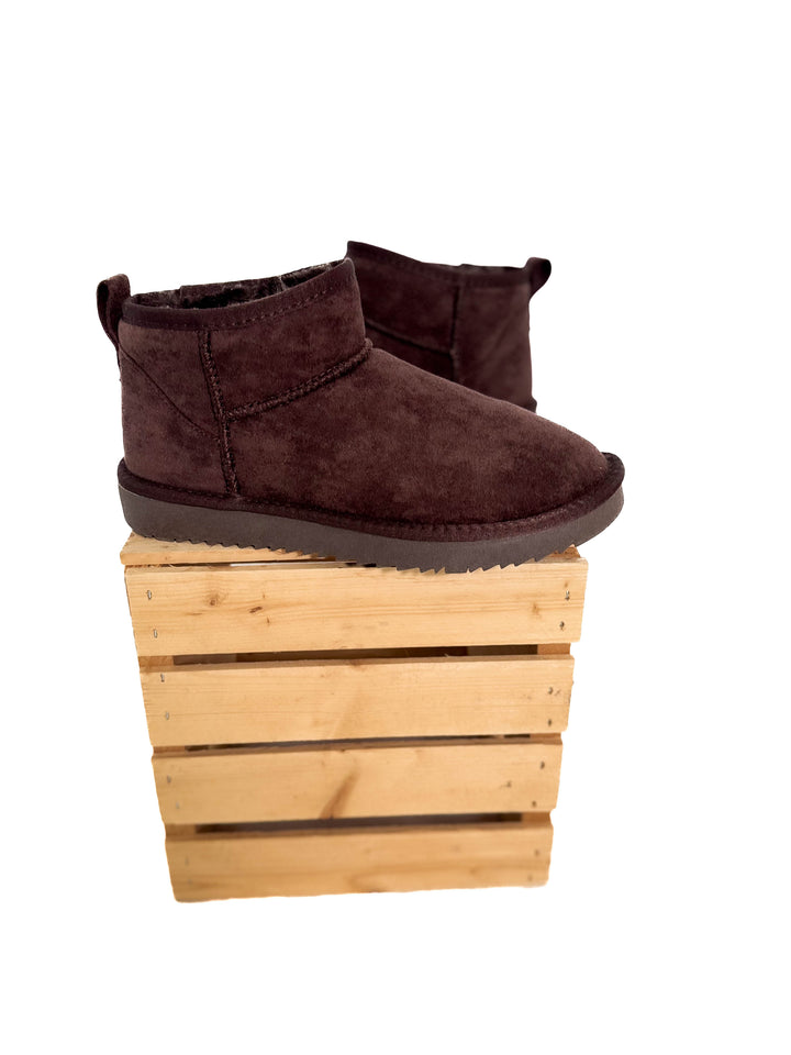 Teagan Faux Fur Boot- CHOCOLATE BROWN