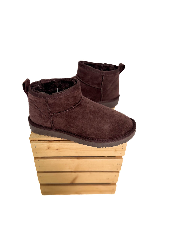 Teagan Faux Fur Boot- CHOCOLATE BROWN