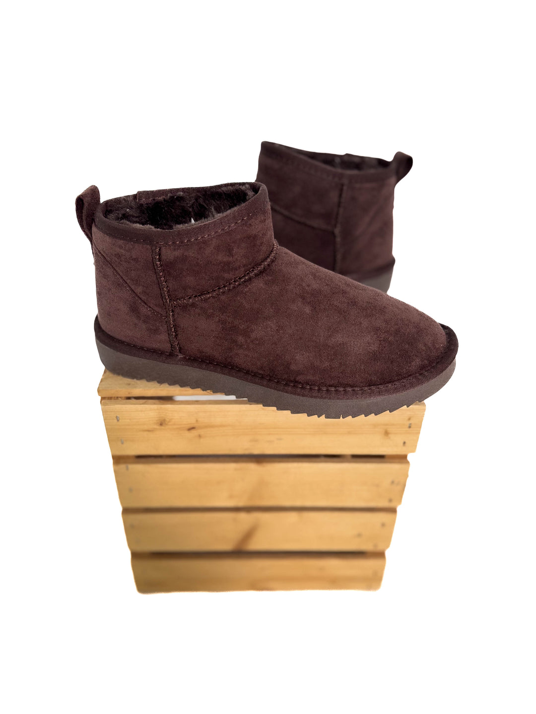 Teagan Faux Fur Boot- CHOCOLATE BROWN