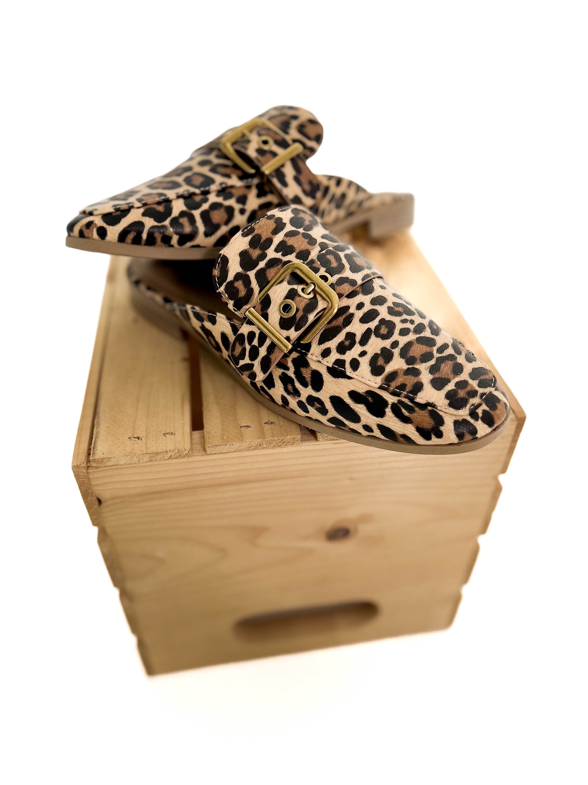 Chamlet Slip On Mule- LEOPARD