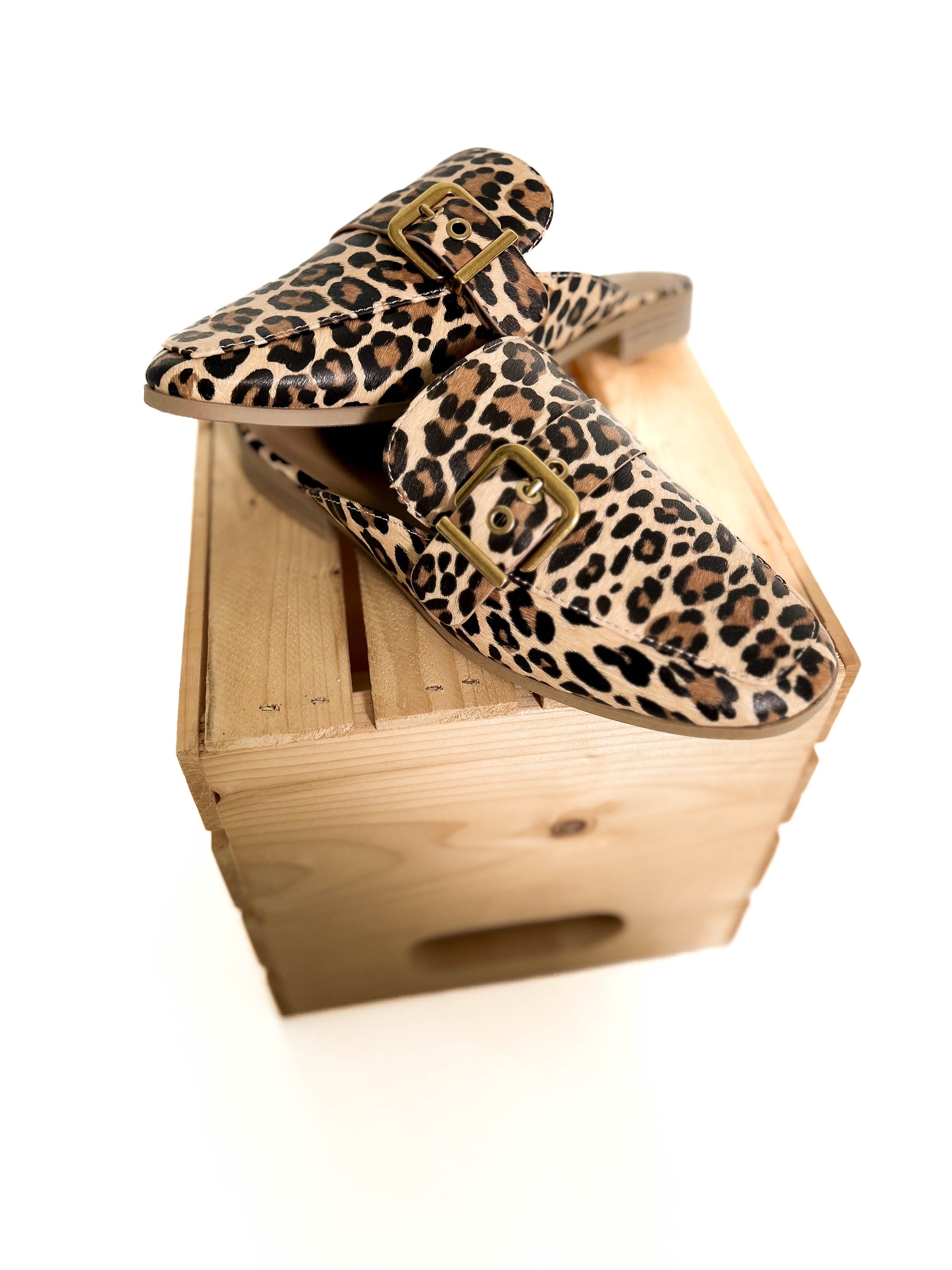 Chamlet Slip On Mule- LEOPARD