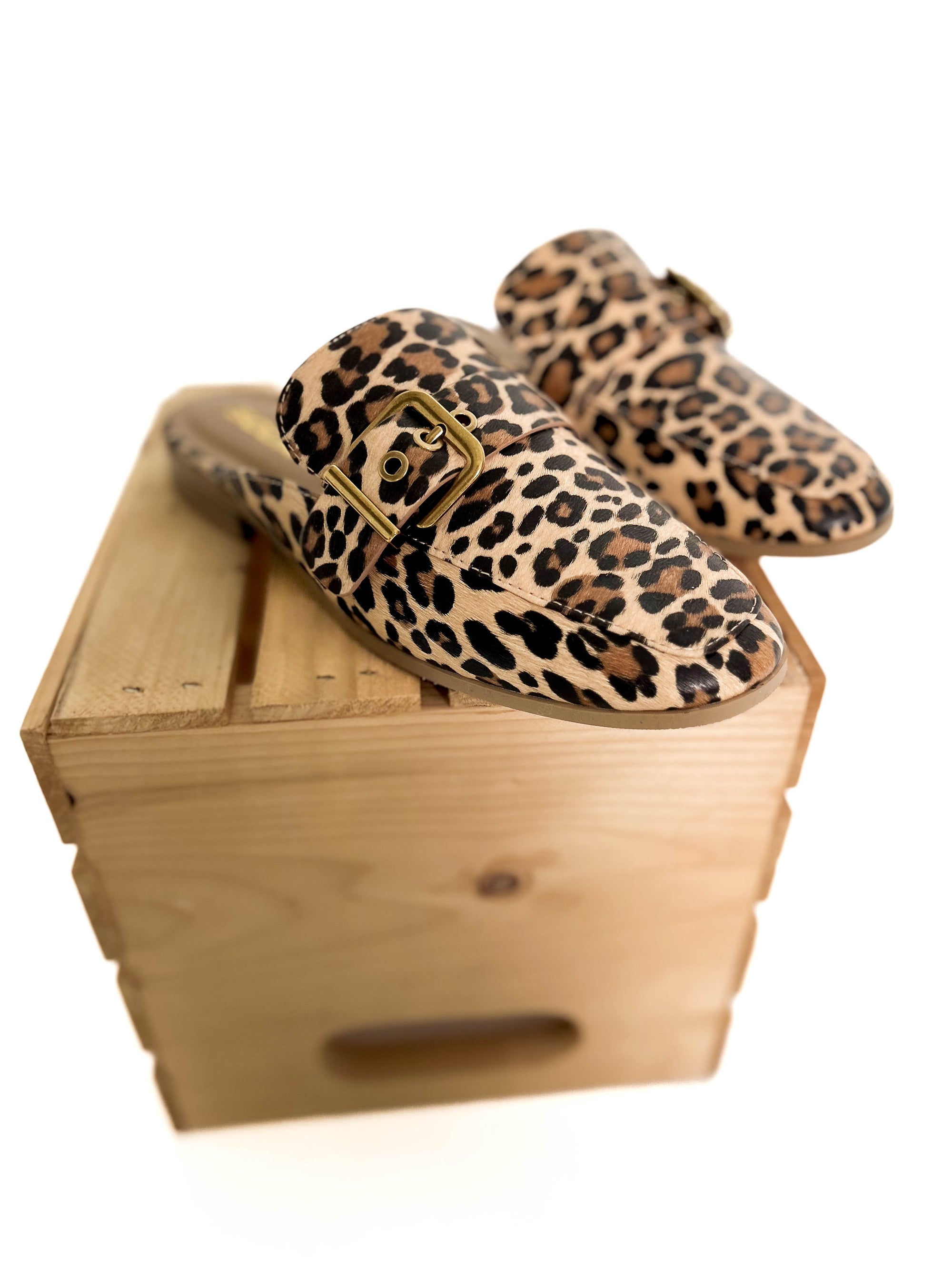 Chamlet Slip On Mule- LEOPARD