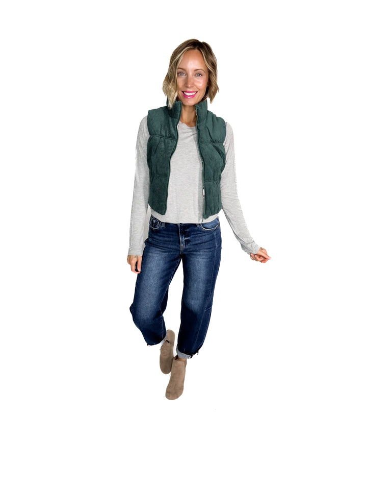 Rockies Reversible Sherpa Vest- HUNTER