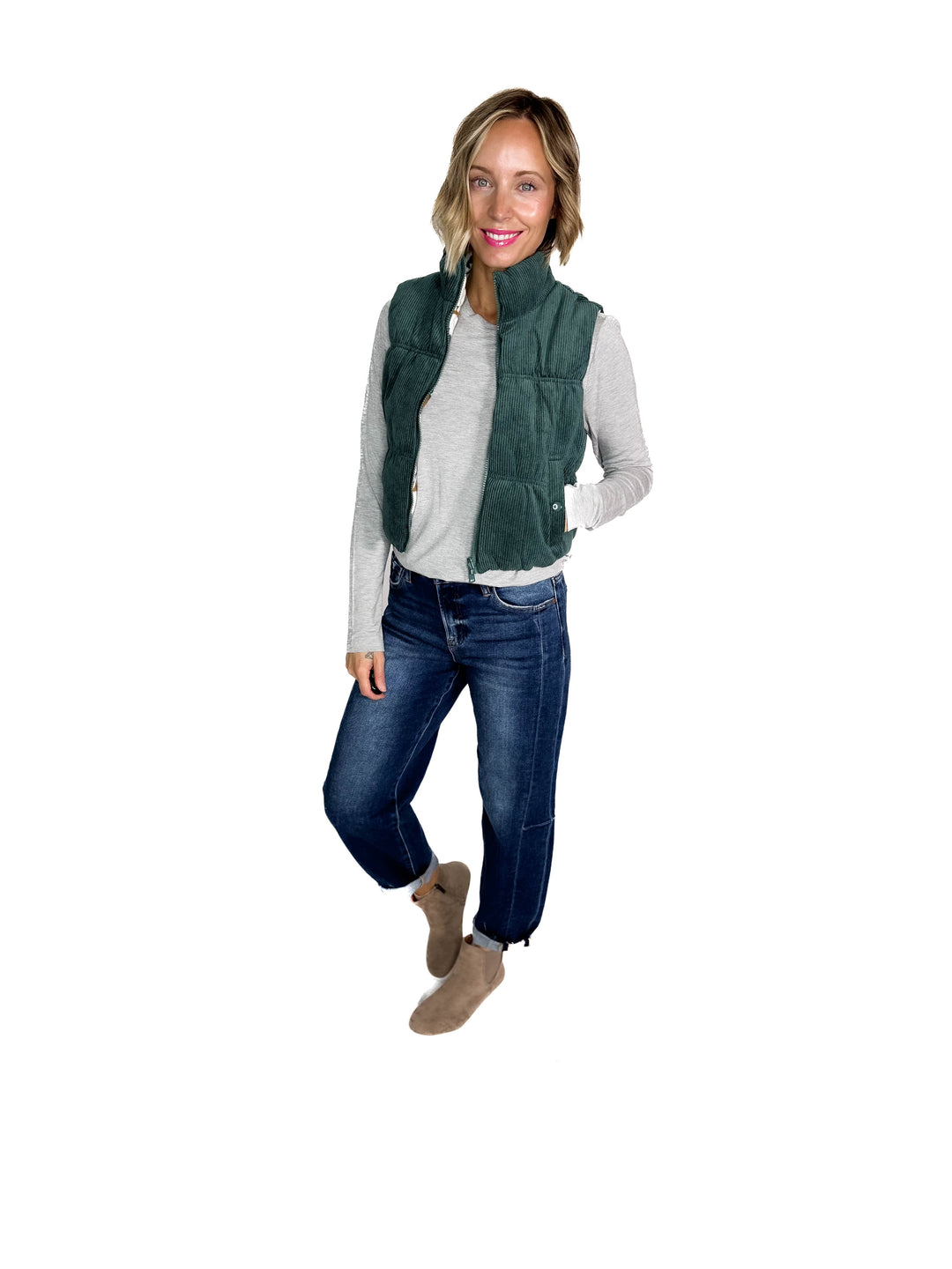 Rockies Reversible Sherpa Vest- HUNTER