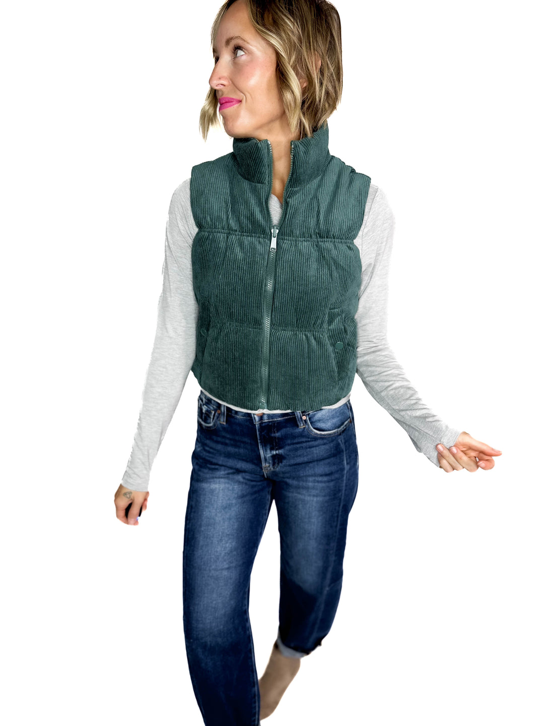 Rockies Reversible Sherpa Vest- HUNTER