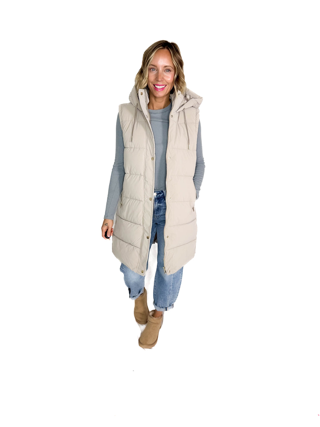 Only Dixie 2-In-1 Water Repellent Coat- TAUPE GREY