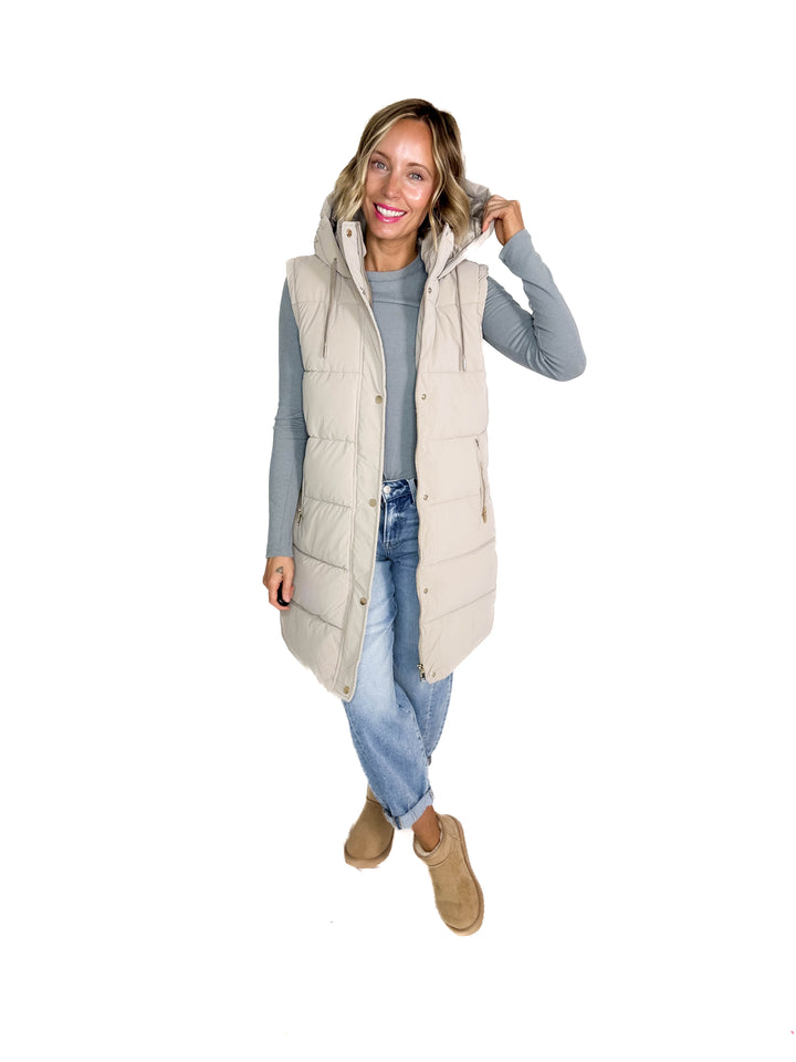 Only Dixie 2-In-1 Water Repellent Coat- TAUPE GREY