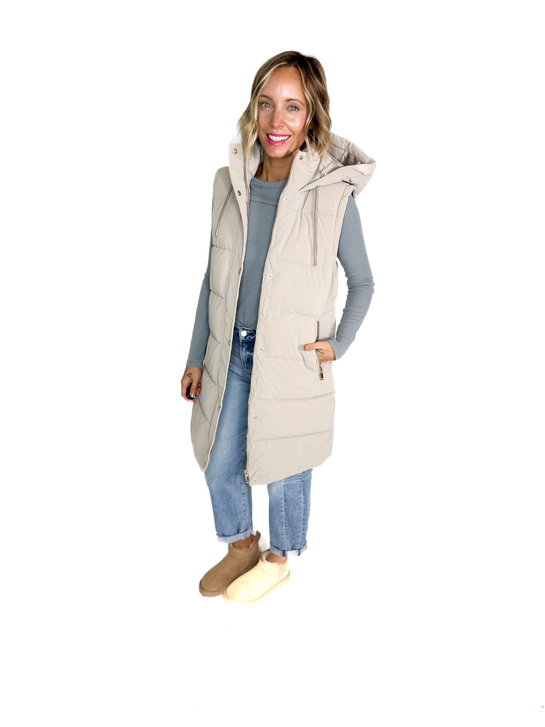 Only Dixie 2-In-1 Water Repellent Coat- TAUPE GREY