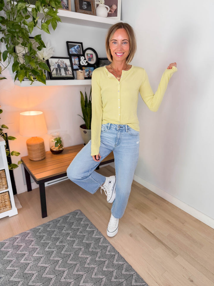Onda Button Up Long Sleeve- ACACIA