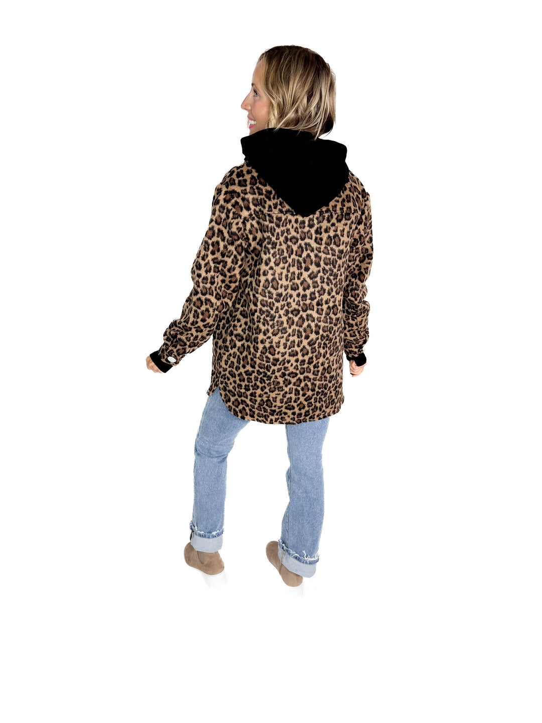 ONLY Saga Leopard Shacket