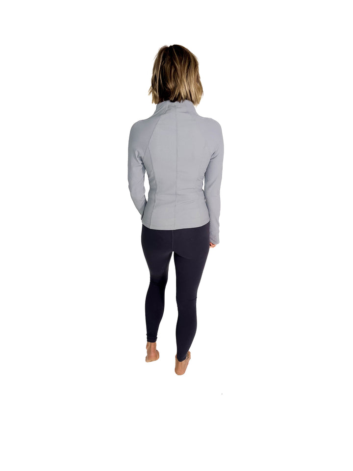 Aero Stretch Ribbed Jacket- RHINO GREY
